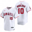 Los Angeles Angels #10 Yoan Moncada White Men's & Youth Stitched Jersey