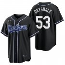 Los Angeles Dodgers #53 Don Drysdale Black Men's & Youth Stitched Jersey
