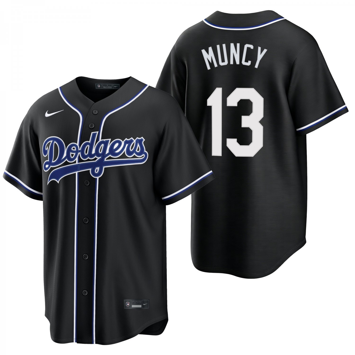 Los Angeles Dodgers #13 Max Muncy Black Men's & Youth Stitched Jersey