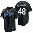 Los Angeles Dodgers #48 Brusdar Graterol Black Men's & Youth Stitched Jersey