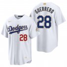 Los Angeles Dodgers #28 Pedro Guerrero Gold White Men's & Youth Stitched Jersey