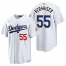 Los Angeles Dodgers #55 Orel Hershiser Gold White Men's & Youth Stitched Jersey