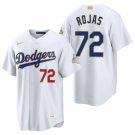Los Angeles Dodgers #72 Miguel Rojas Gold White Men's & Youth Stitched Jersey