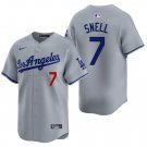 Los Angeles Dodgers #7 Blake Snell Gray Men's & Youth Stitched Jersey