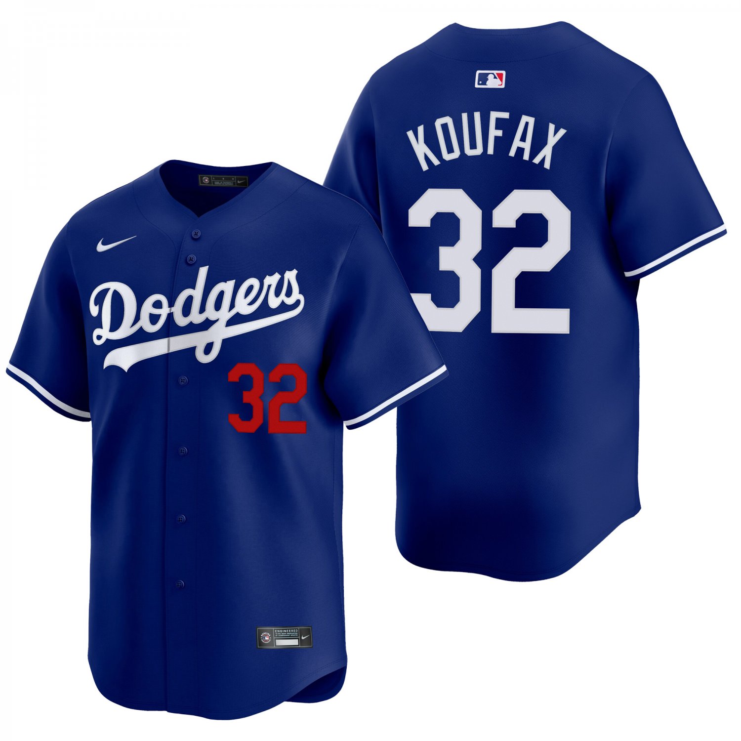 Los Angeles Dodgers #32 Sandy Koufax Royal Blue Men's & Youth Stitched Jersey