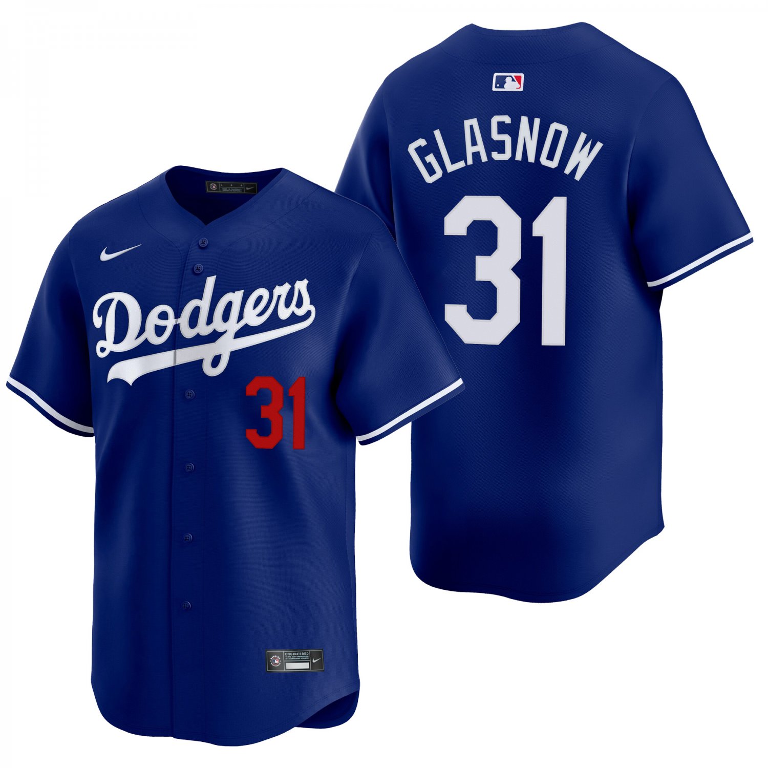 Los Angeles Dodgers #31 Tyler Glasnow Royal Blue Men's & Youth Stitched Jersey
