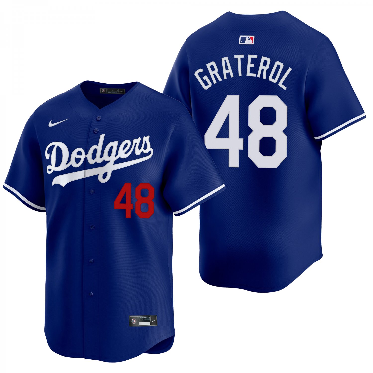 Los Angeles Dodgers #48 Brusdar Graterol Royal Blue Men's & Youth Stitched Jersey