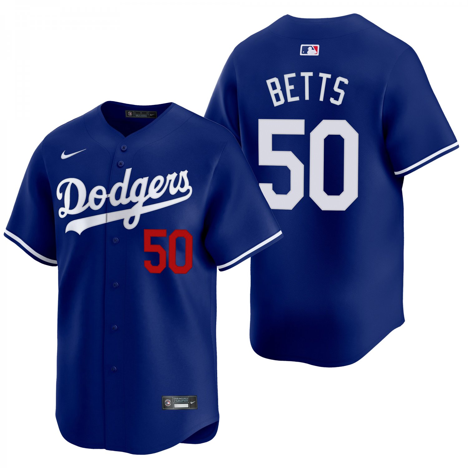 Los Angeles Dodgers #50 Mookie Betts Royal Blue Men's & Youth Stitched Jersey