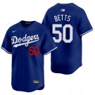 Los Angeles Dodgers #50 Mookie Betts Royal Blue Men's & Youth Stitched Jersey