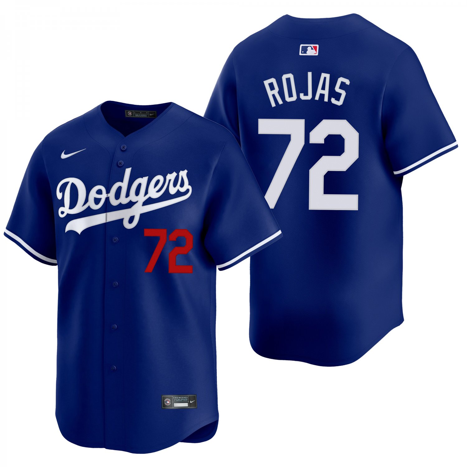 Los Angeles Dodgers #72 Miguel Rojas Royal Blue Men's & Youth Stitched Jersey