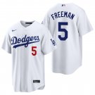 Los Angeles Dodgers #5 Freddie Freeman White Men's & Youth Stitched Jersey