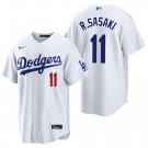 Los Angeles Dodgers #11 Roki Sasaki White Men's & Youth Stitched Jersey