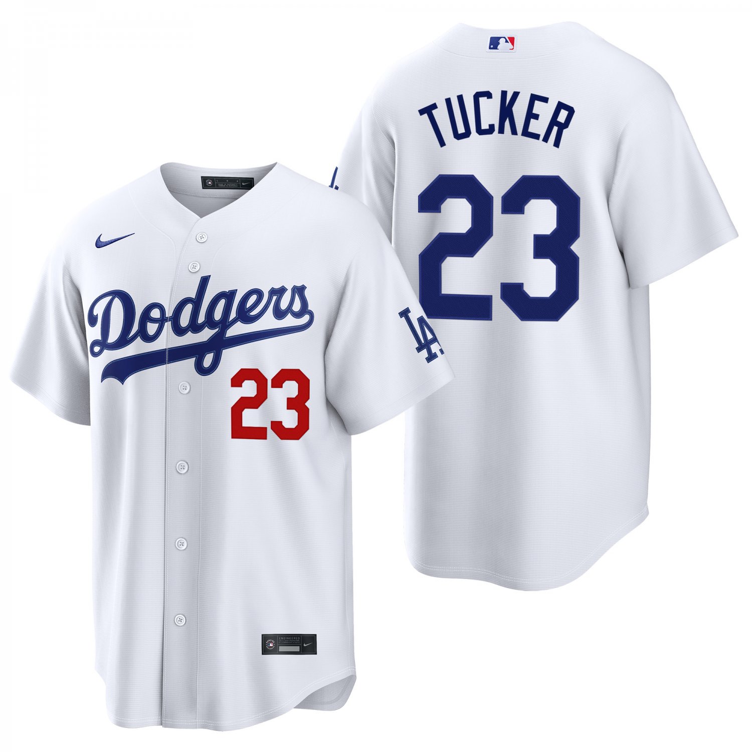 Los Angeles Dodgers #23 Kyle Tucker White Men's & Youth Stitched Jersey