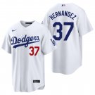 Los Angeles Dodgers #37 Teoscar Hernandez White Men's & Youth Stitched Jersey