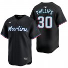 Miami Marlins #30 Tyler Phillips Black Men's & Youth Stitched Jersey