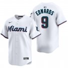 Miami Marlins #9 Xavier Edwards White Men's & Youth Stitched Jersey