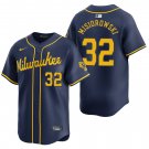 Milwaukee Brewers #32 Jacob Misiorowski Navy Men's & Youth Stitched Jersey