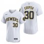 Milwaukee Brewers #30 Cecil Cooper White Men's & Youth Stitched Jersey