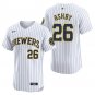 Milwaukee Brewers #26 Aaron Ashby White Men's & Youth Stitched Jersey
