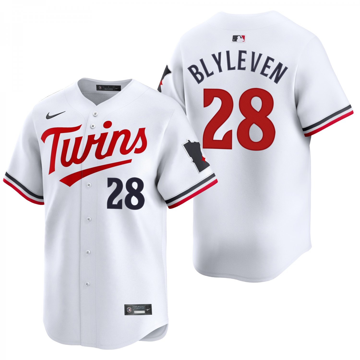 Minnesota Twins #28 Bert Blyleven White Men's & Youth Stitched Jersey