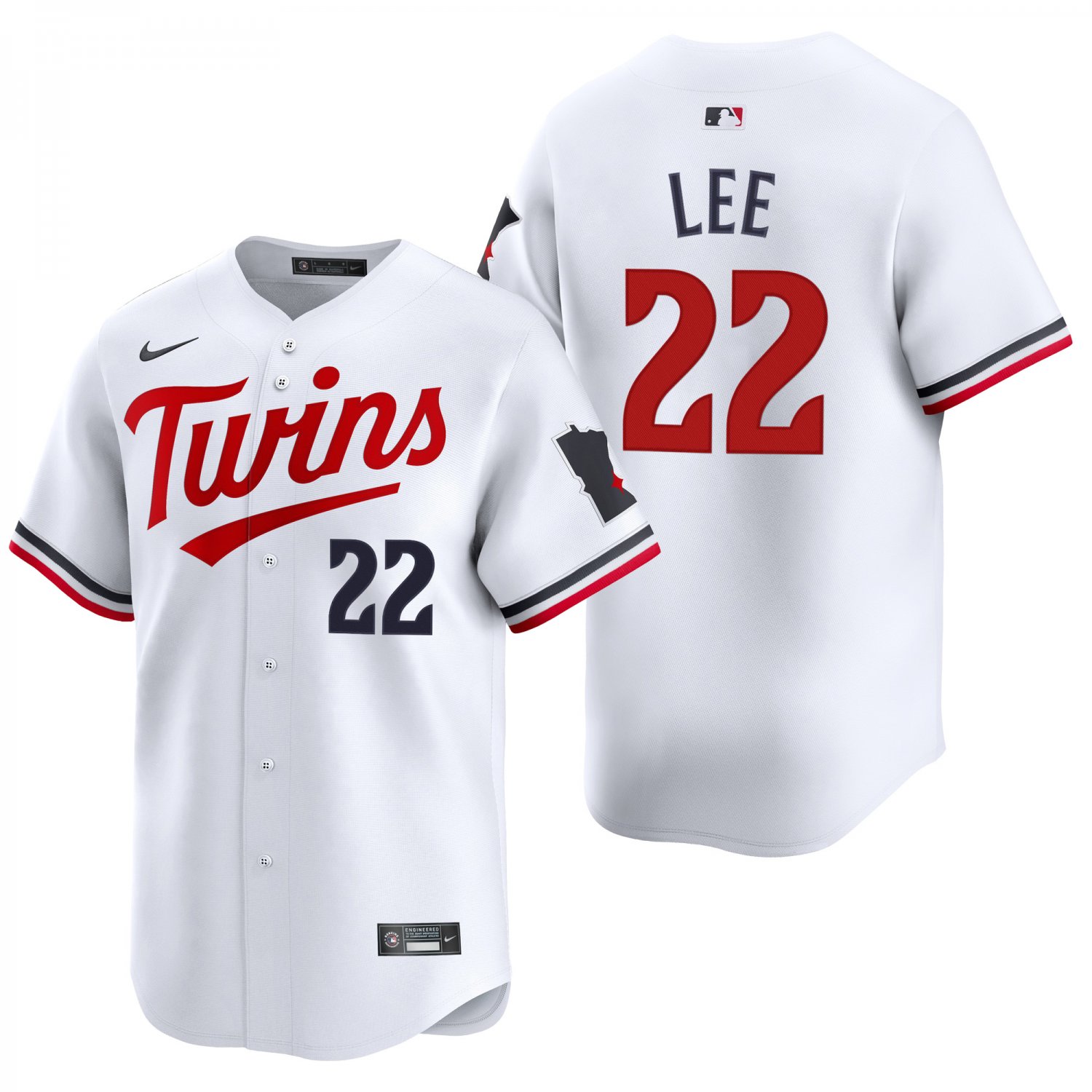 Minnesota Twins #22 Brooks Lee White Men's & Youth Stitched Jersey