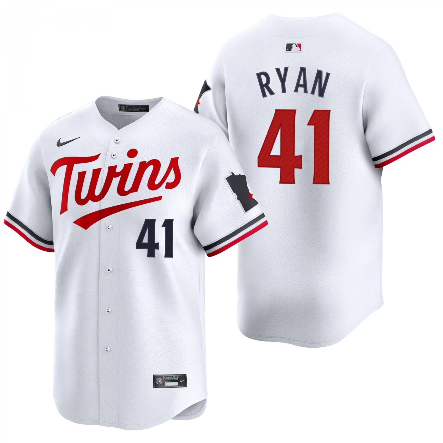 Minnesota Twins #41 Joe Ryan White Men's & Youth Stitched Jersey