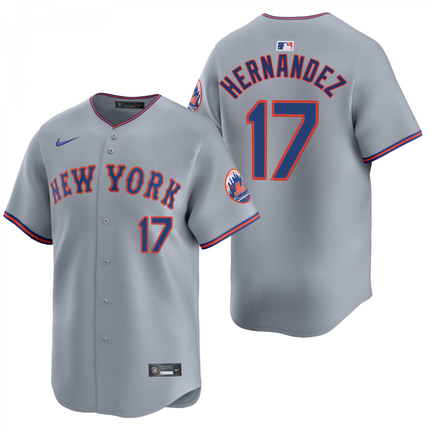 New York Mets #17 Keith Hernandez Gray Men's & Youth Stitched Jersey
