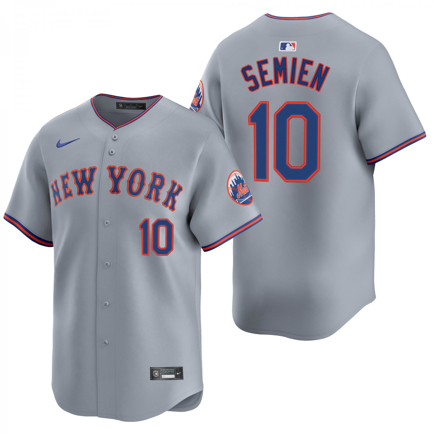 New York Mets #10 Marcus Semien Gray Men's & Youth Stitched Jersey