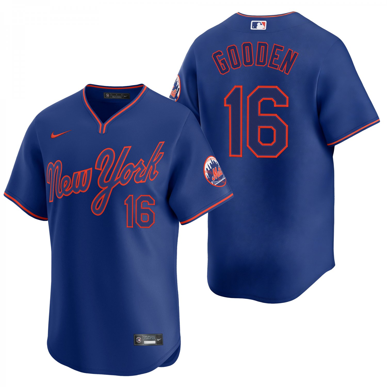 New York Mets #16 Dwight Gooden Royal Blue Men's & Youth Stitched Jersey