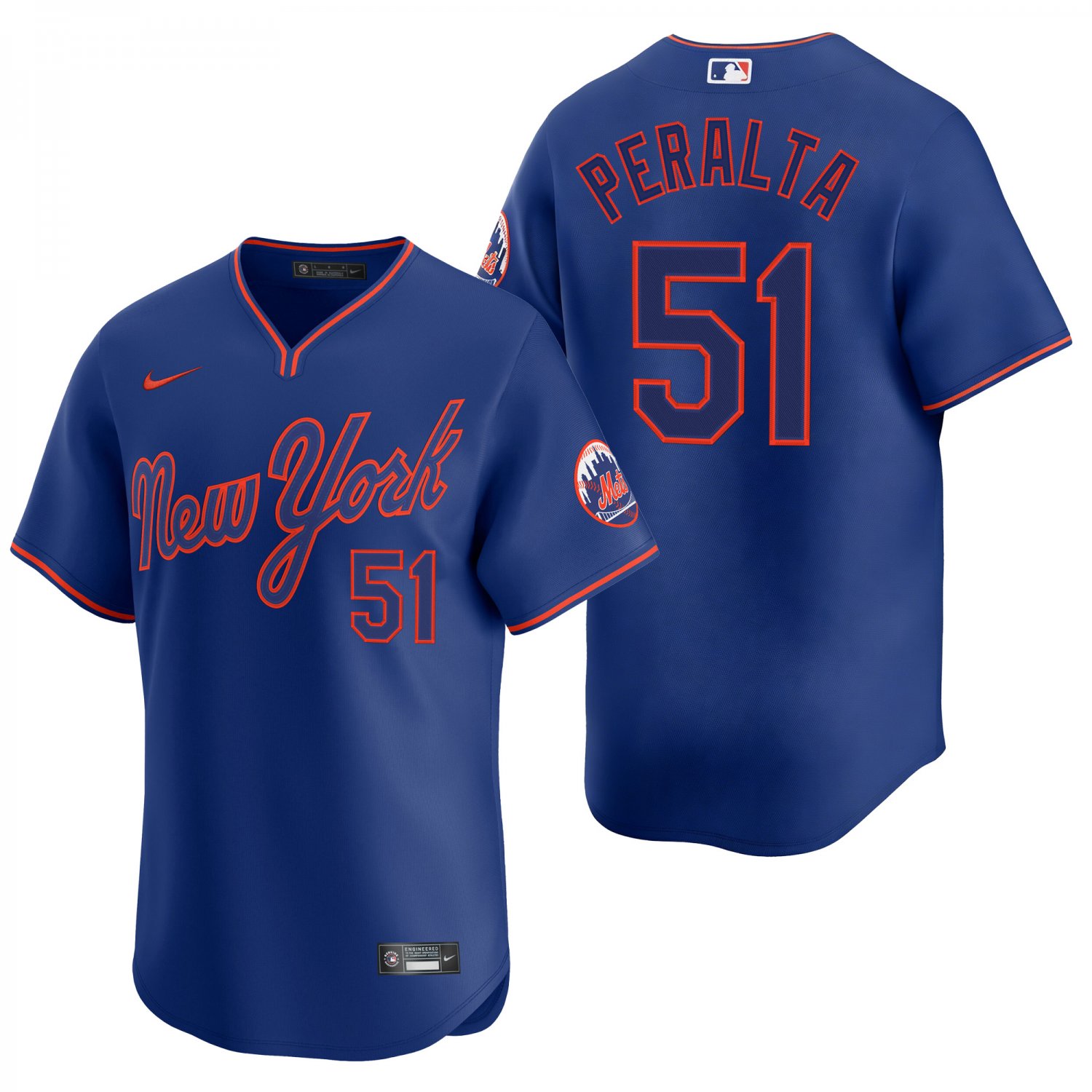 New York Mets #51 Freddy Peralta Royal Blue Men's & Youth Stitched Jersey