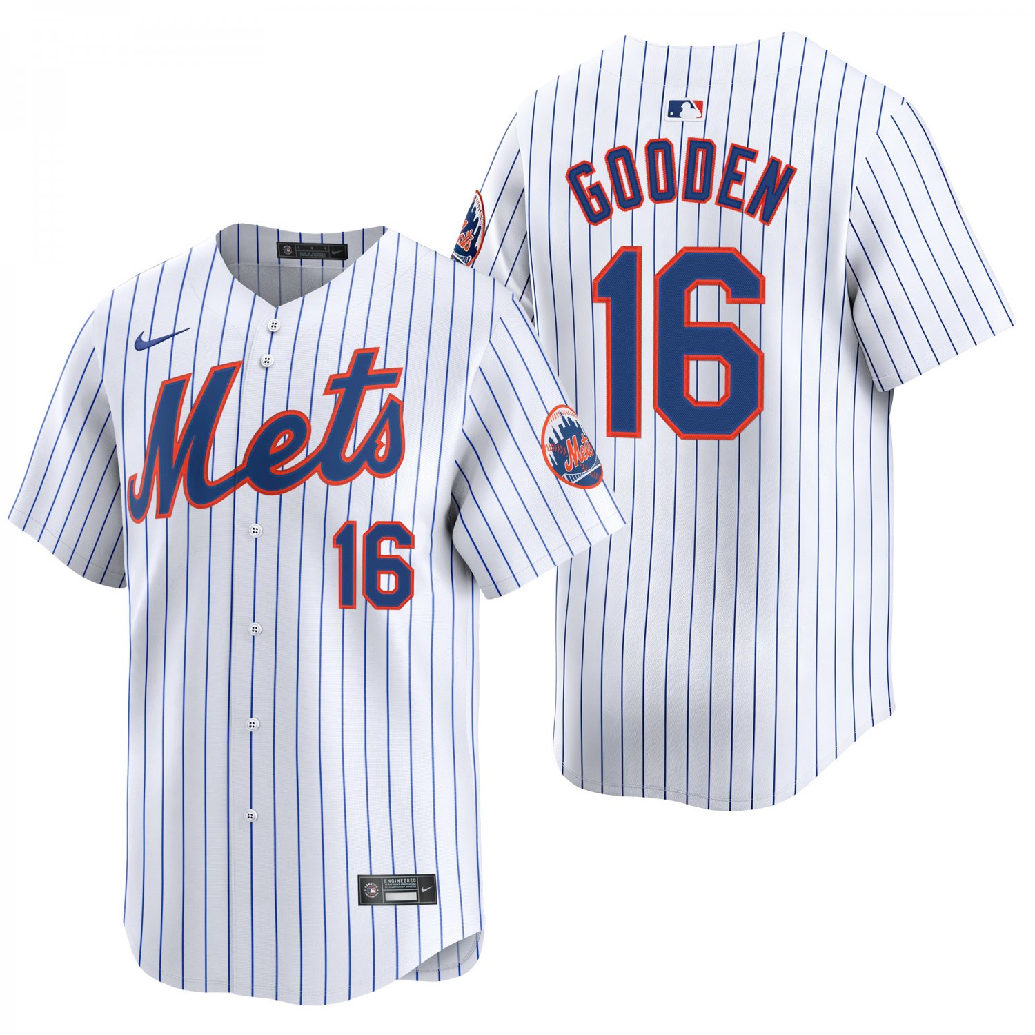 New York Mets #16 Dwight Gooden White Men's & Youth Stitched Jersey