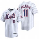 New York Mets #11 Jorge Polanco White Men's & Youth Stitched Jersey
