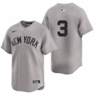 New York Yankees #3 Babe Ruth  Gray Men's & Youth Stitched Jersey