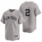 New York Yankees #2 Derek Jeter Gray Men's & Youth Stitched Jersey