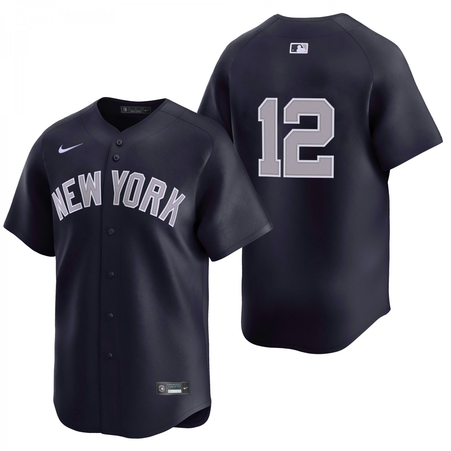 New York Yankees #12 Trent Grisham Navy Alt Men's & Youth Stitched Jersey