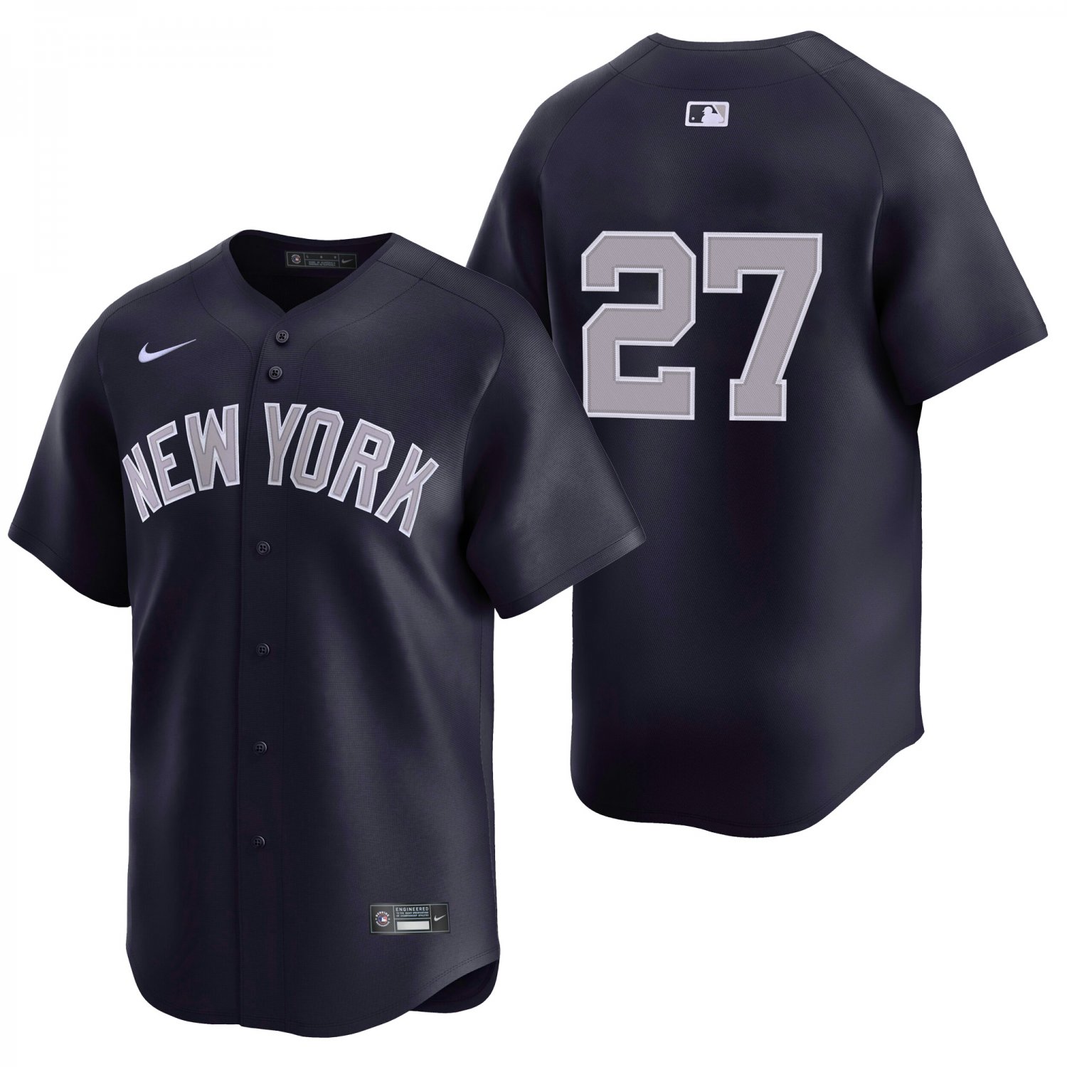 New York Yankees #27 Giancarlo Stanton Navy Alt Men's & Youth Stitched Jersey