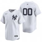 New York Yankees #00 Custom Name And Number White Men's & Youth Stitched Jersey