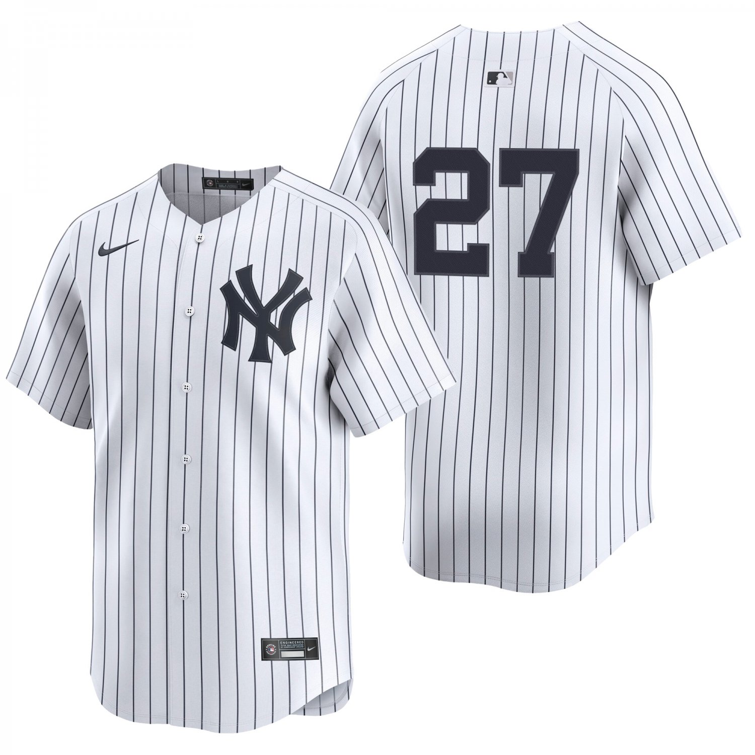 New York Yankees #27 Giancarlo Stanton White Men's & Youth Stitched Jersey