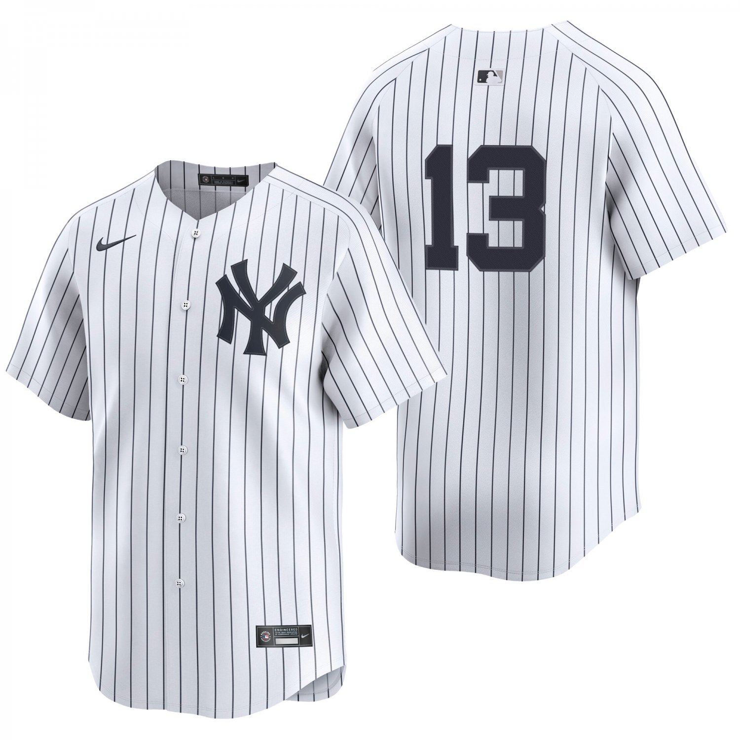 New York Yankees #13 Jazz Chisholm White Men's & Youth Stitched Jersey