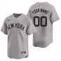 New York Yankees #00 Custom Name And Number Gray Men's & Youth Stitched Jersey