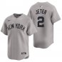 New York Yankees #2 Derek Jeter Gray Men's & Youth Stitched Jersey