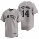 New York Yankees #14 Amed Rosario Gray Men's & Youth Stitched Jersey