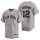 New York Yankees #12 Trent Grisham Gray Men's & Youth Stitched Jersey