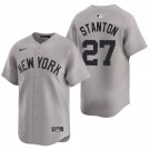 New York Yankees #27 Giancarlo Stanton Gray Men's & Youth Stitched Jersey