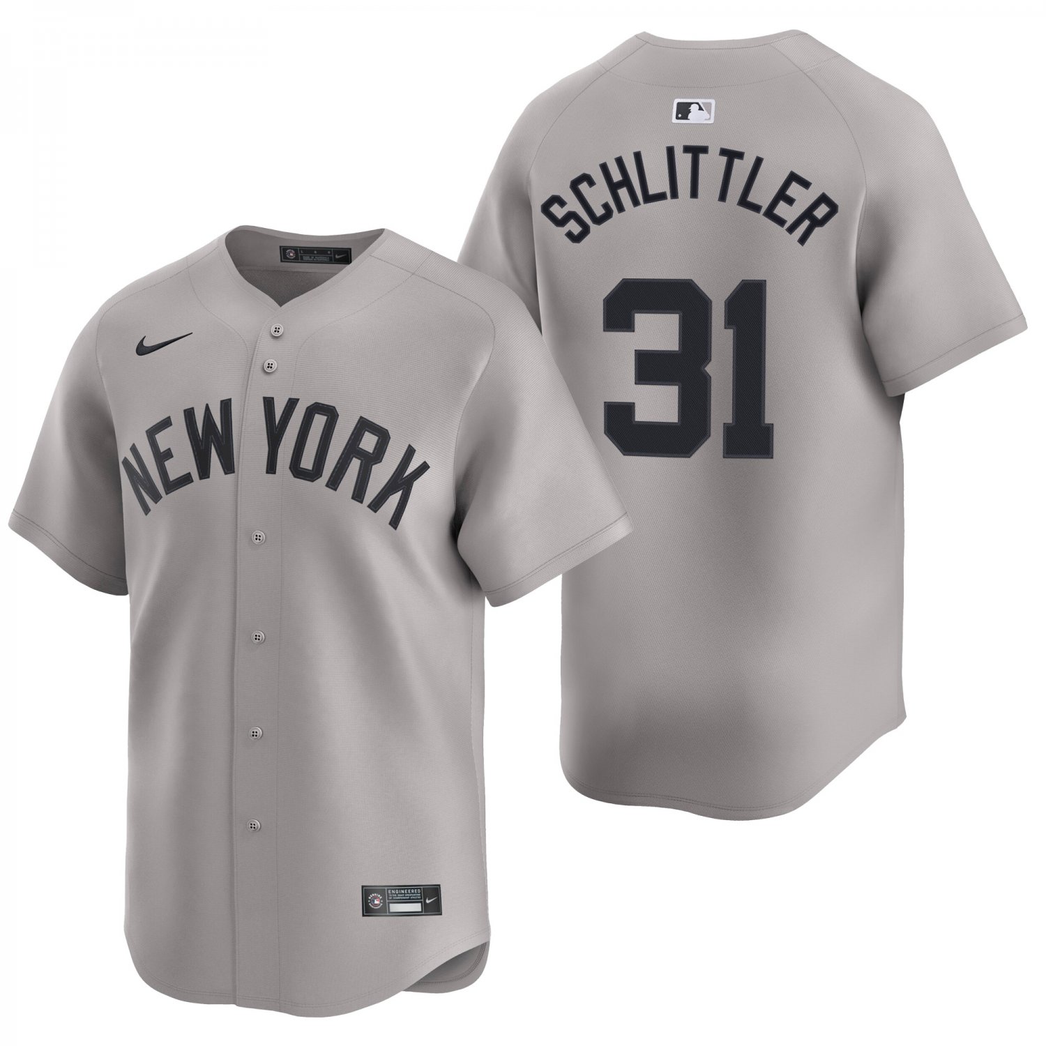 New York Yankees #31 Cam Schlittler Gray Men's & Youth Stitched Jersey