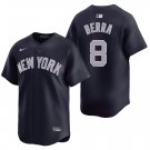 New York Yankees #8 Yogi Berra  Navy Alt Men's & Youth Stitched Jersey