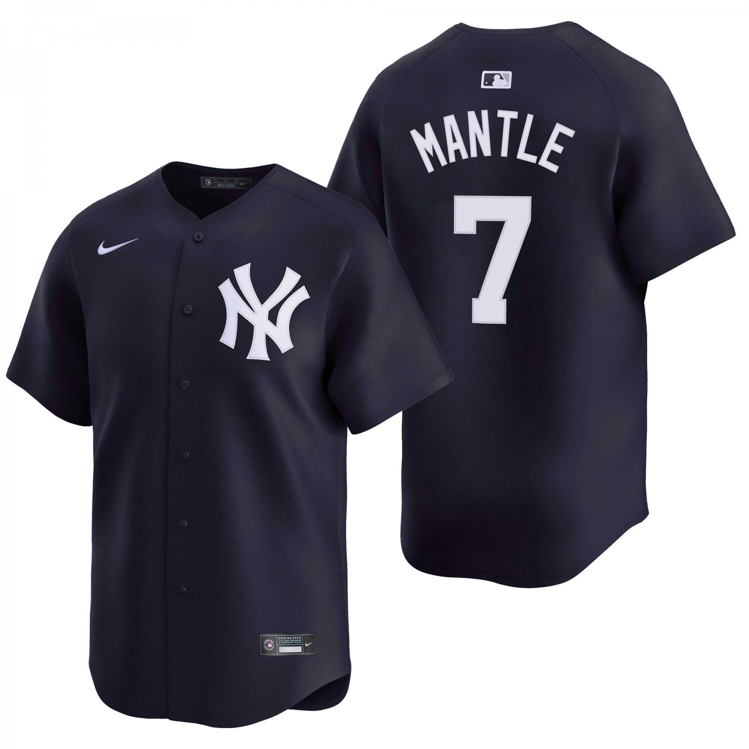New York Yankees #7 Mickey Mantle  Navy Men's & Youth Stitched Jersey
