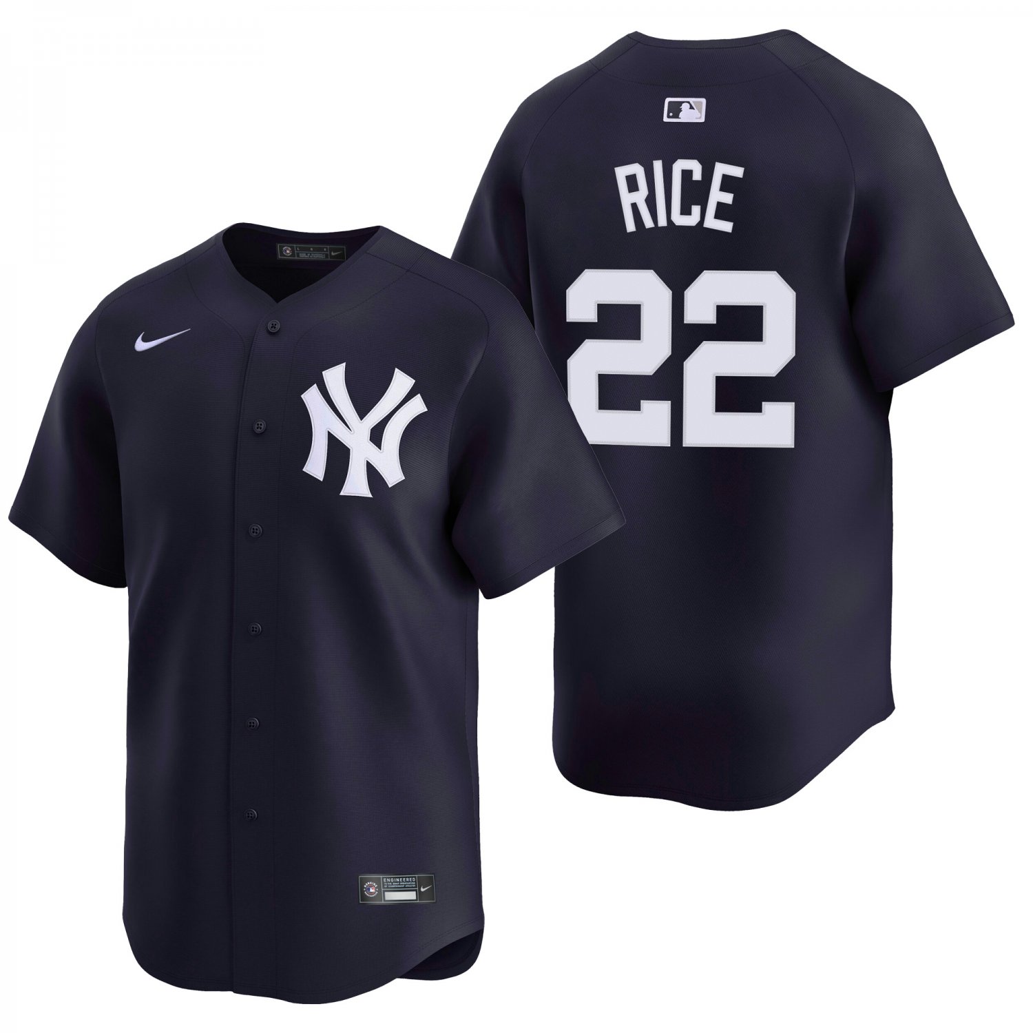 New York Yankees #22 Ben Rice Navy Men's & Youth Stitched Jersey