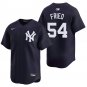 New York Yankees #54 Max Fried Navy Men's & Youth Stitched Jersey