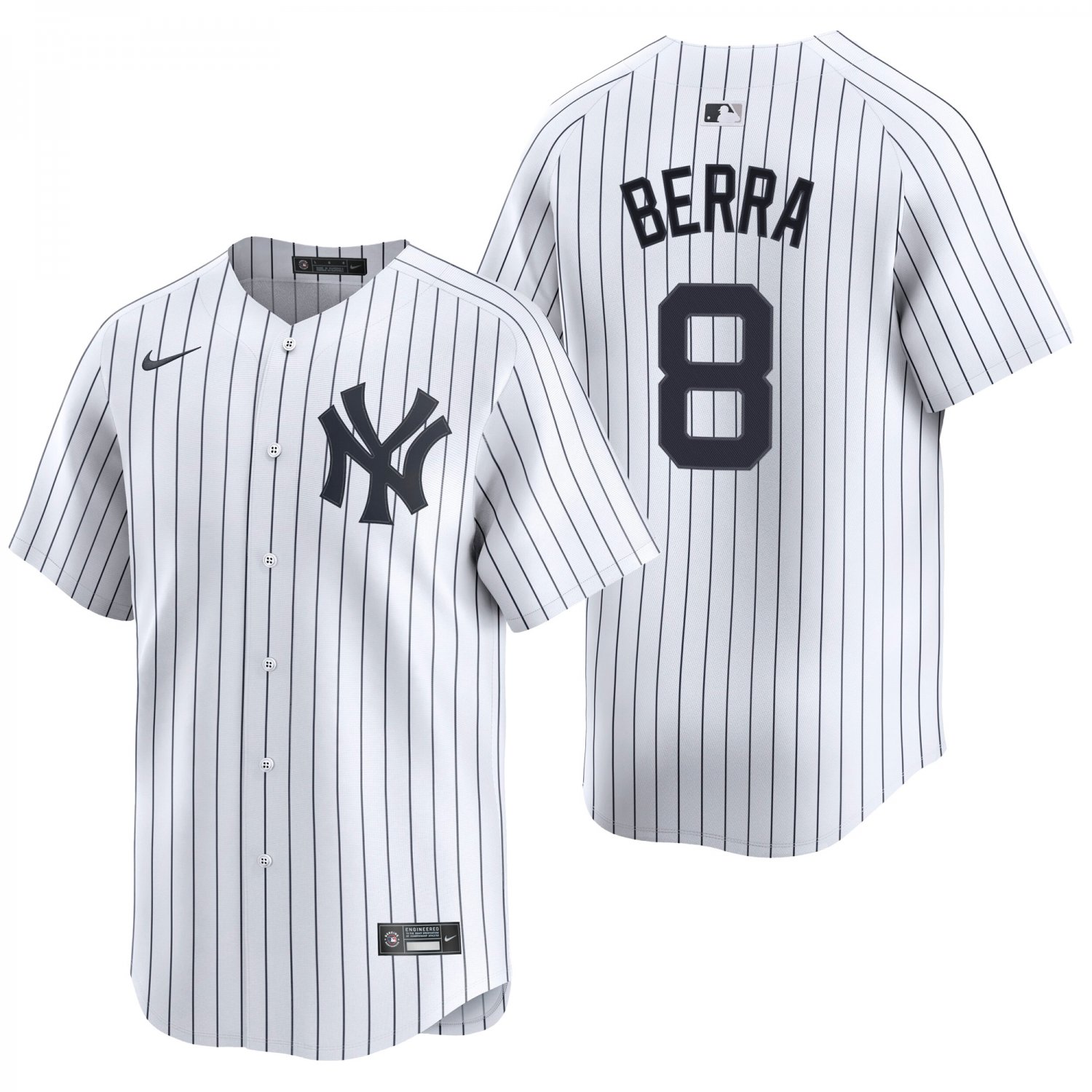 New York Yankees #8 Yogi Berra  White Men's & Youth Stitched Jersey
